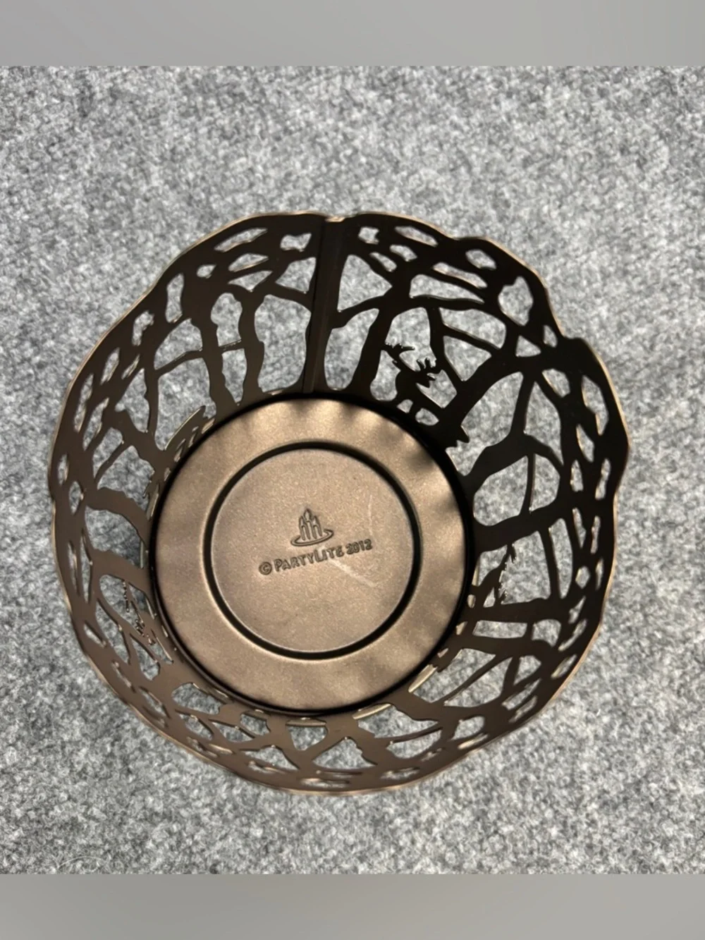 PartyLite Woodland Light Candle Sleeve P91215 Metal Holder Rustic Deer Retired - Picture 8 of 14